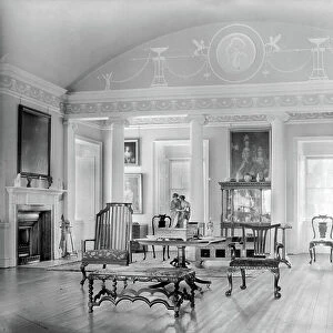 The Gallery at Mellerstain House, Berwickshire, from The Country Houses of Robert Adam, by Eileen Harris, published 2007 (b/w photo)