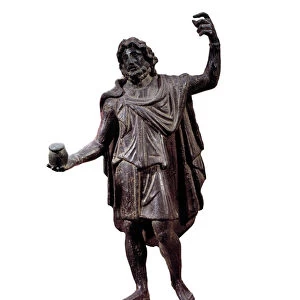Gallo-Roman art: bronze statuette of the god in the mallet or Sucellus