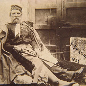 Garibaldi in Aspromonte, 1862 (b / w photo)