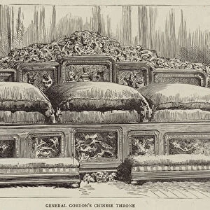General Gordons Chinese Throne (engraving)