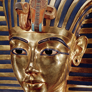 The gold mask, from the Treasure of Tutankhamun (c. 1370-52 BC) c
