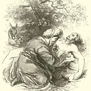 The Good Samaritan, Luke, x, 25, 37 (engraving)