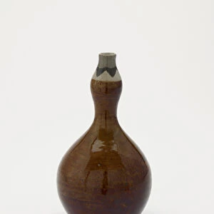 Gourd-shaped sake bottle, Nagayo, Nagasaki prefecture, Edo period