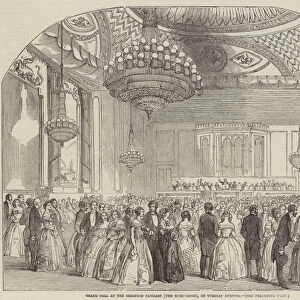 Grand Ball at the Brighton Pavilion (The Music Room), on Tuesday Evening (engraving)