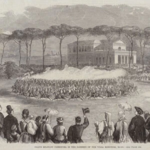 Grand Military Carrousel in the Gardens of the Villa Borghese, Rome (engraving)