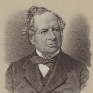 Granville George Leveson-Gower, 2nd Earl Granville, British Liberal statesman (litho)