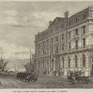 The Great Eastern Railway Terminus and Hotel at Harwich (engraving)