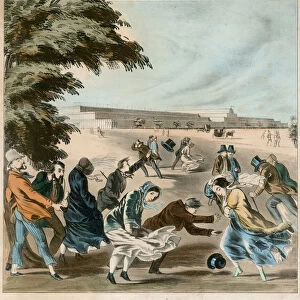 Great Exhibition on a Windy Day, 1851 (coloured engraving)