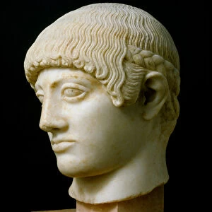 Greek Art: head of a young man called "Ephebe blond"