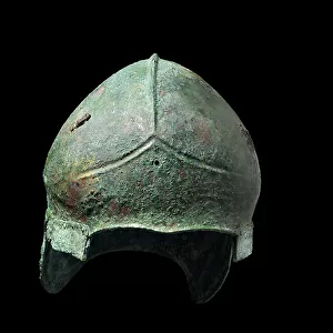 Greek Chalcidian helmet, c. 5th-4th century BC (bronze)