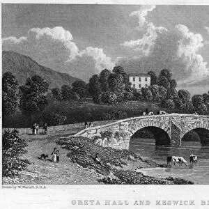 Greta Hall and Keswick Bridge (engraving)
