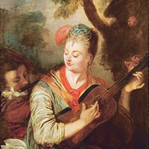 The Guitar Player (oil on canvas)