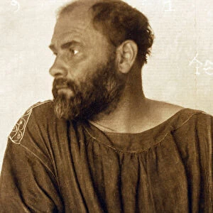 Gustav Klimt, 1914 (b / w photo)