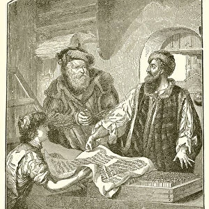 Gutenberg and Faust (engraving)