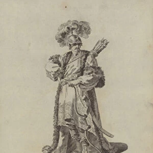 Habit of the Grand Seigniors Body Guard in 1749 (engraving)