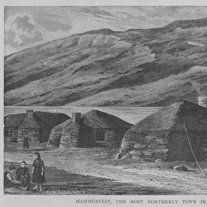 Hammerfest, the Most Northerly Town in Europe (engraving)