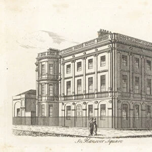 Harewood House, Hanover Square, London, 1807. 1808 (engraving)