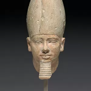 Head of King Userkaf, c. 2454-2447 BC (painted limestone)