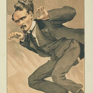 Henri Rochefort, La Voyoucratie, 22 January 1870, Vanity Fair cartoon (colour litho)