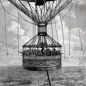 Henry Giffards captive balloon in 1878