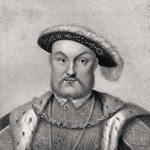 Henry VIII, engraved by Bocquet, from A Catalogue of the Royal and Noble Authors