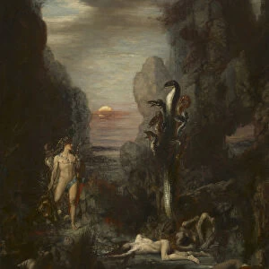 Hercules and the Lernaean Hydra, 1875-76 (oil on canvas)