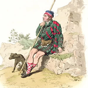 Highland Shepherd, from Costume of Great Britain published by William Miller