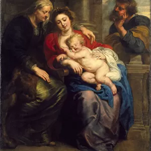 The Holy Family with St. Anne, c. 1630-1635 (oil on canvas)