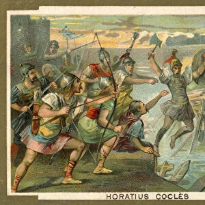 Horatius Cocles on the Bridge (chromolitho)
