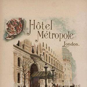 Hotel Metropole, London (chromolitho)
