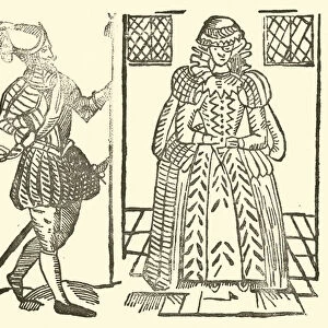 Illustration for The Roxburghe Ballads (woodcut)
