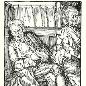 Illustration for The Vicar of Wakefield by Oliver Goldsmith (litho)
