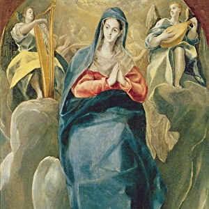 The Immaculate Conception Contemplated by St. John the Evangelist (oil on panel)