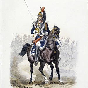 Imperial Guard: Cuirassiers in 1854 - in "Histoire de l armee"by A