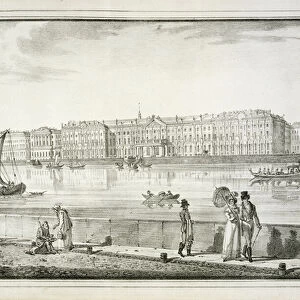 Imperial Winter Palace, St. Petersburg (litho)