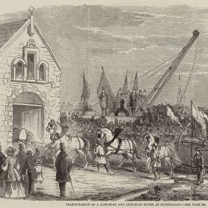 Inauguration of a Life-Boat and Life-Boat House at Sunderland (engraving)