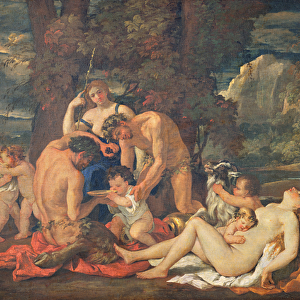 The Infancy of Bacchus, or The Little Bacchanal, c. 1624-25 (oil on canvas)