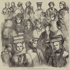 Inhabitants of the Government of Woronesch, in Southern Russia (engraving)