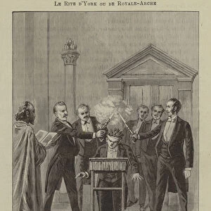 Initiation of a Royal Arch Mason in the York Rite (engraving)
