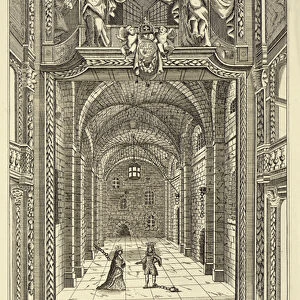 Inside of the Dukes Theatre in Lincolns Inn Fields as it appeared in the reign