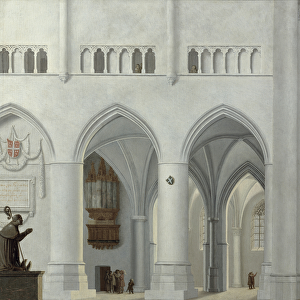 Interior of the Church of St. Bavo, Haarlem, 1630 (oil on panel)