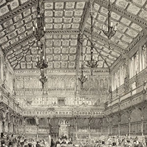 Interior of the House of Commons, from The National and Domestic History of