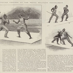 Italian Fencers at the Royal Military Tournament (engraving)