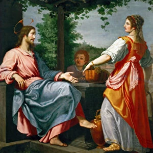 Jesus et la Samaritaine - Baroque : Christ and the Samaritan Woman par Rosselli