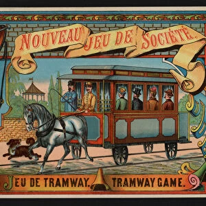 Jeu de Tramway, Tramway Game (colour litho)
