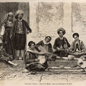A Jewish orchestra, in Tlemcen, invariably composed of 5 instruments