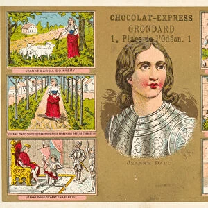 Joan of Arc, and scenes from her life (chromolitho)
