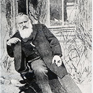 Johannes Brahms, c. 1897 (b / w photo)