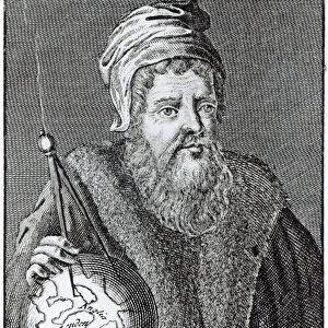 John Dee (1527-1608) a Londoner (engraving) (b&w photo)