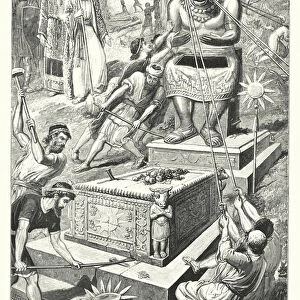 Josiah destroying the False Gods (engraving)